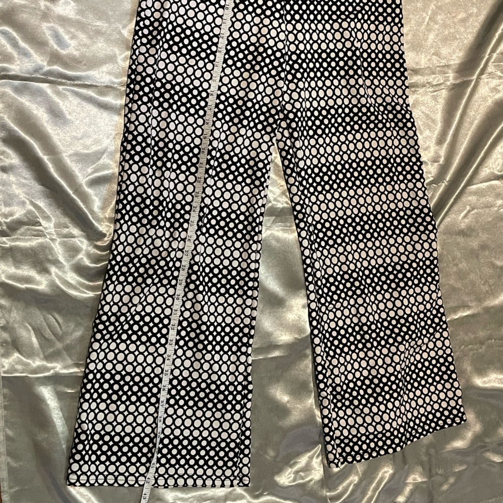 Button Up Printed Long Wide Leg Pant jumpsuit size L - Picture 5 of 7